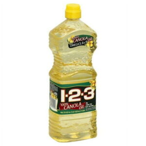 1 2 3 PURE CANOLA OIL 33.8 OZ