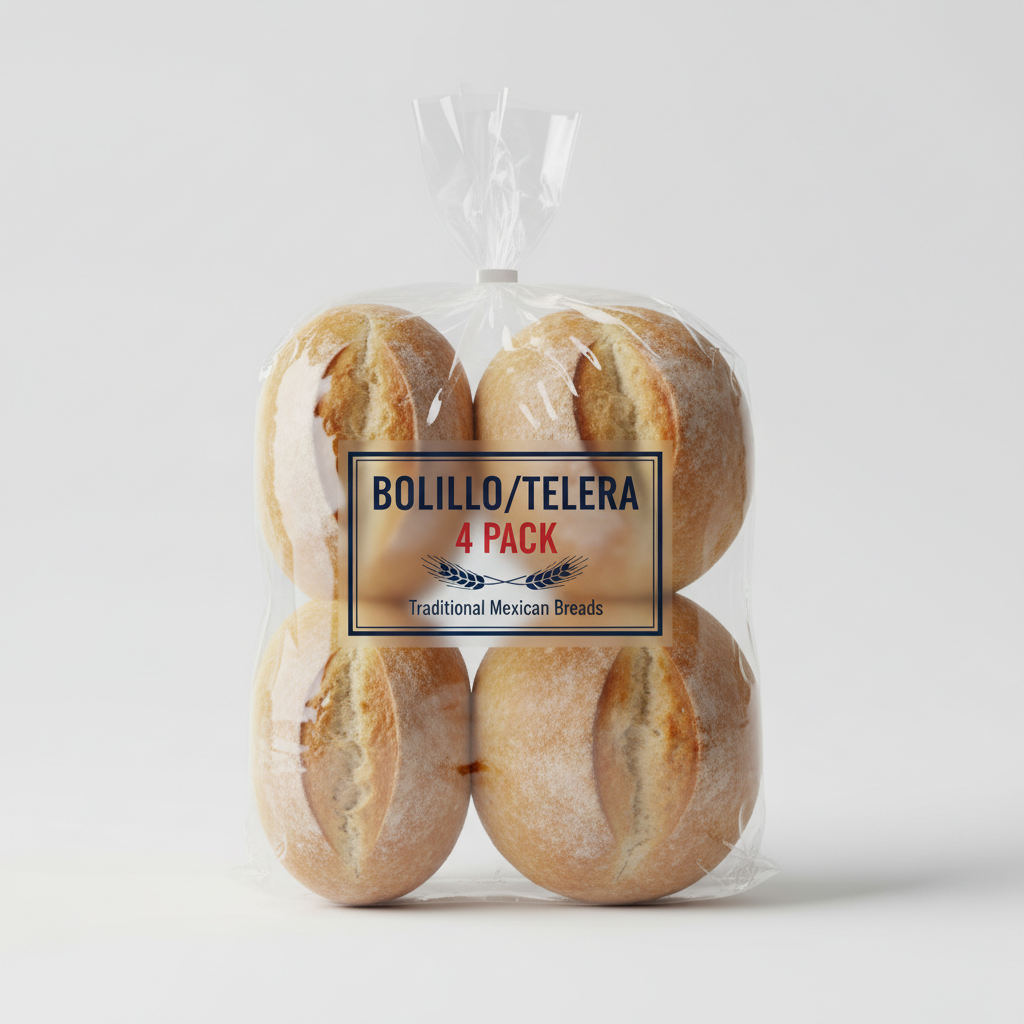 BOLILLO/TELERA 4 PACK: imagen 1