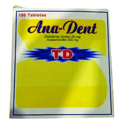 ANA-DENT TD SOBRE X 2 TABL