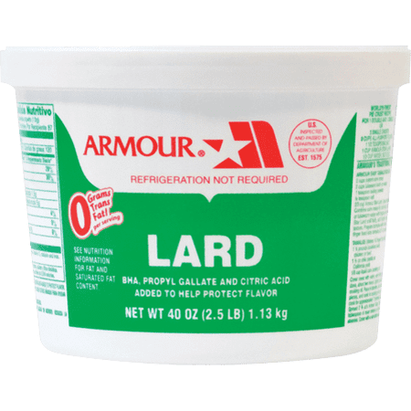 ARMOUR LARD PLASTIC TUBE 12/2.5 LB - MAN106