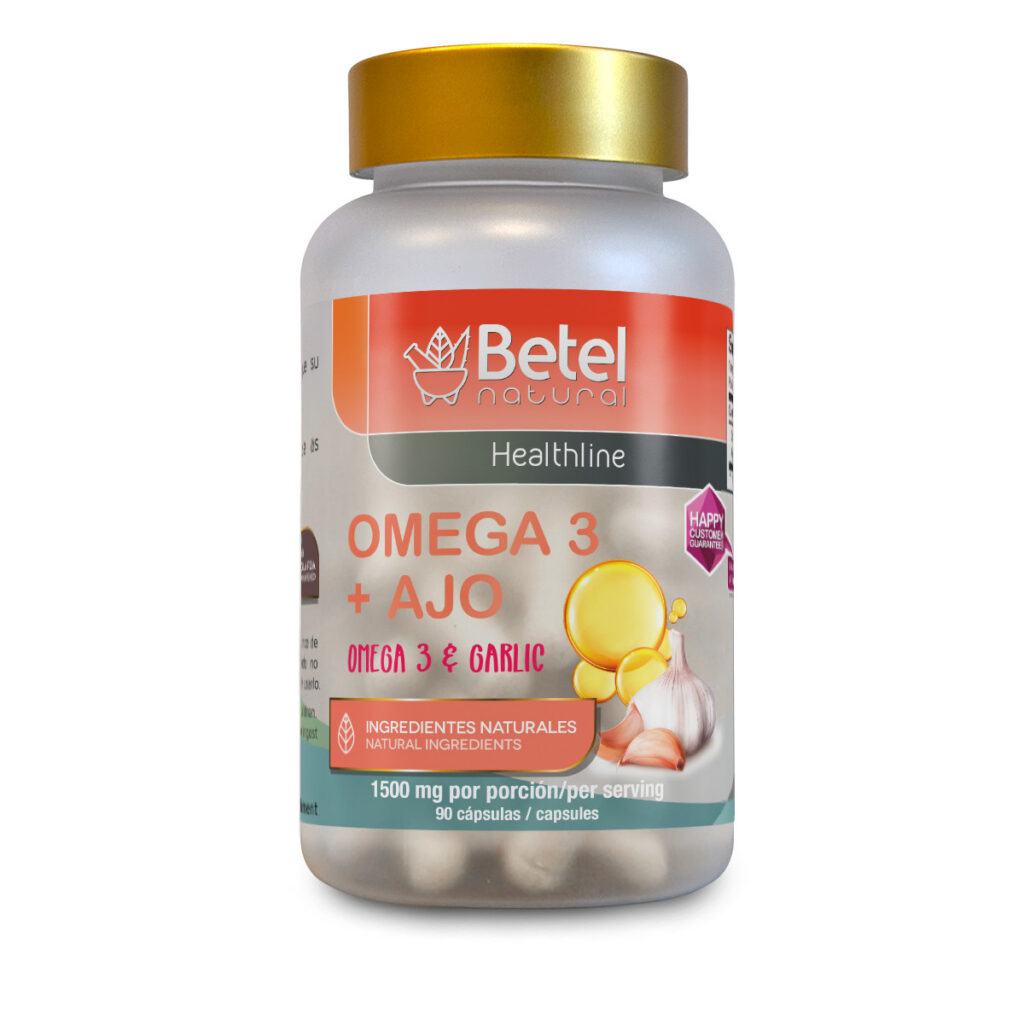 BETEL CAPSULAS OMEGA 3 + AJO 90 CT