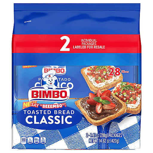 BIMBO Pan Tostado 2pk.