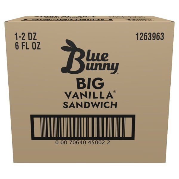 BLU BUNNY BIG VANILLA SANDW 24 CT/6 OZ