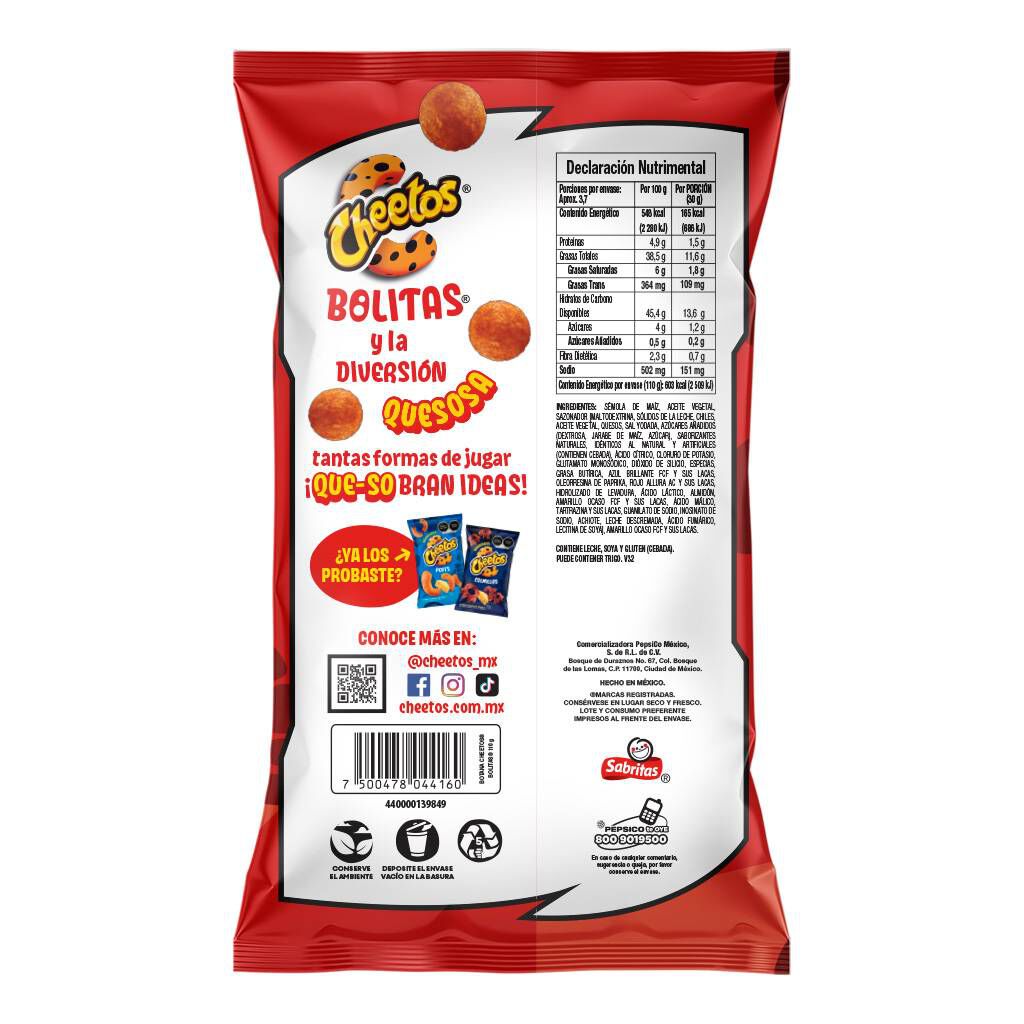 CHEETOS BOLITAS 110 GR: imagen 1