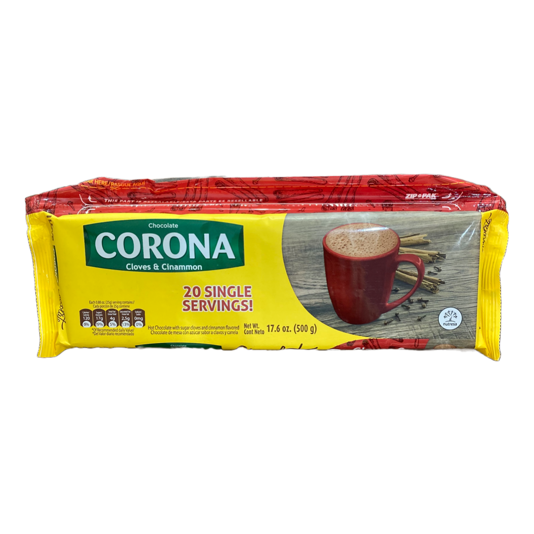 CHOCOLATE CORONA CLAVO/CANELA 17.6 oz: imagen 1