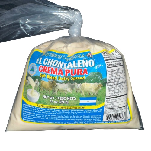 CREMA PURA EL CHONTALENO 14 OZ
