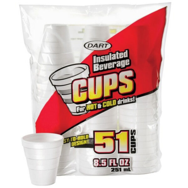 DART CUPS FOAM/8.5OZ