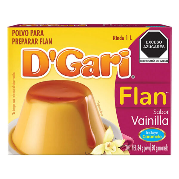 D'GARI FLAN DE VAINILLA 84GR