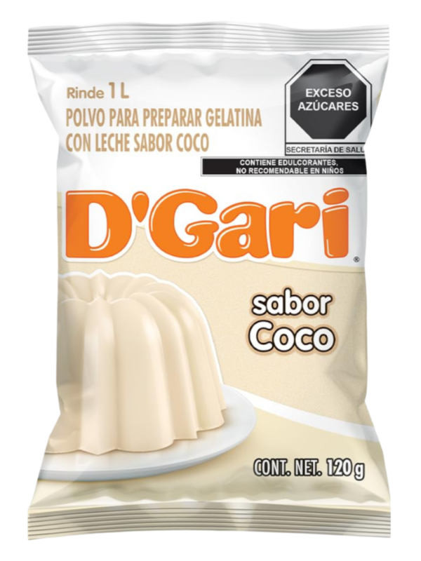 D'GARI GELATINA COCO CON LECHE 120 GR