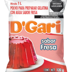 D'GARI GELATINA FRESA 120 MG