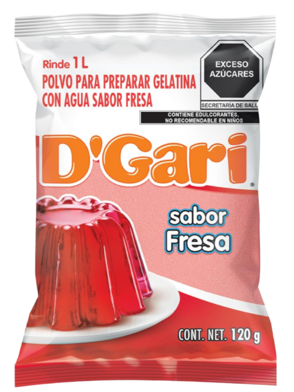 D'GARI GELATINA FRESA 120 MG