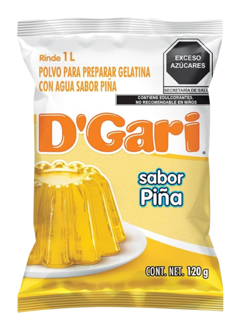 D'GARI GELATINA PINA AGUA120 GR