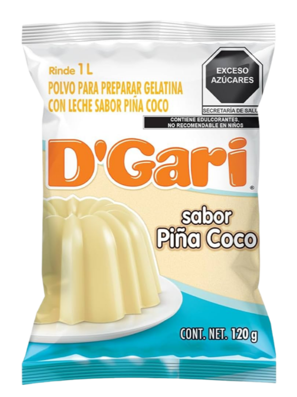 D'GARI GELATINA PINA COCO 120 GR