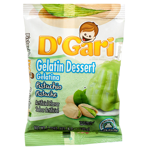 D'GARI GELATINA PISTACHO 4.2 OZ