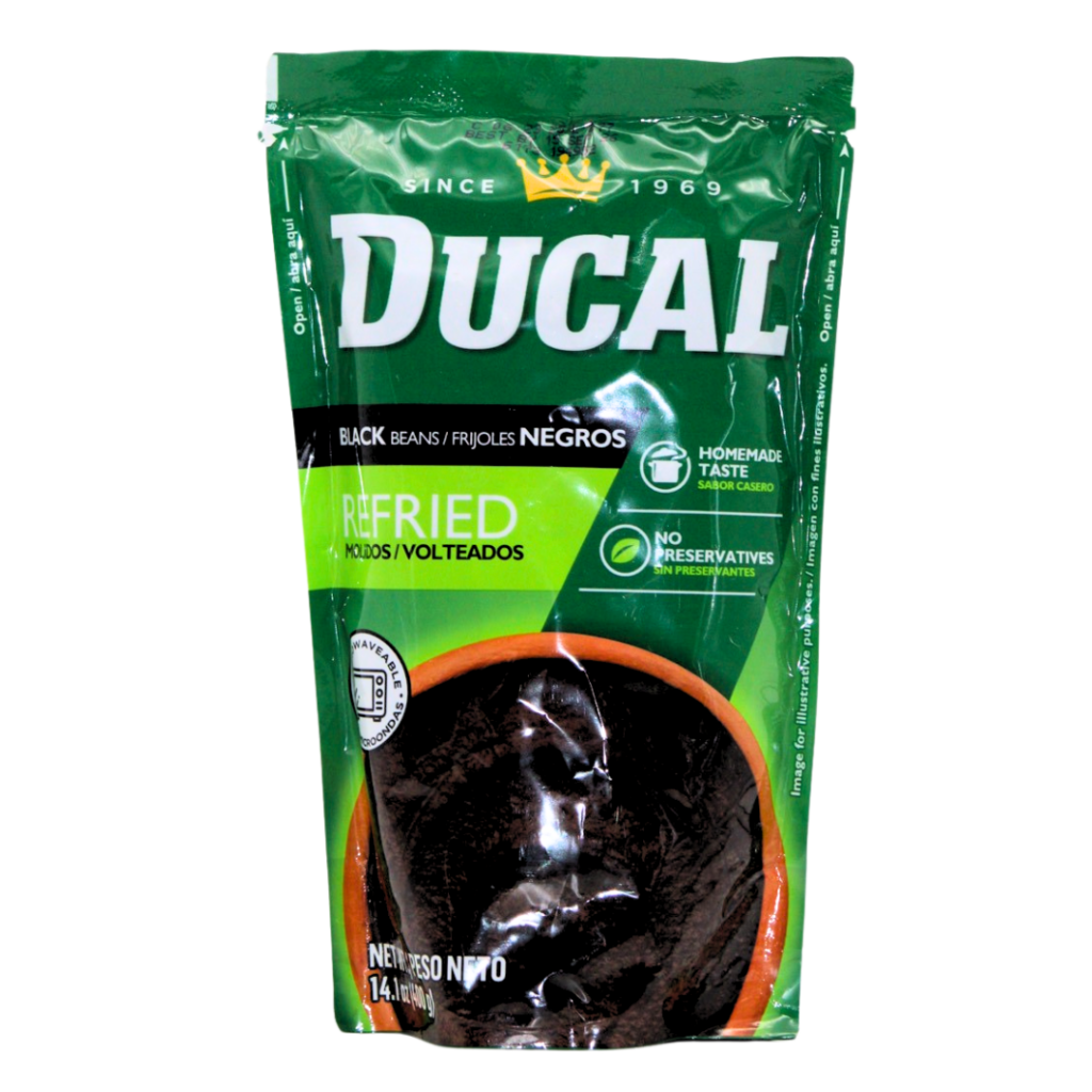 DUCAL REFRIED BEANS NEGRO 14.1 DOYPACK