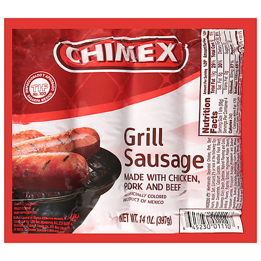 FUD CHIMEX GRILL SAUSAGE 16 OZ