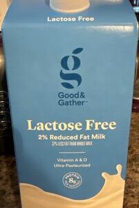 G G LACTOSE FREE 2% HALF GALLON