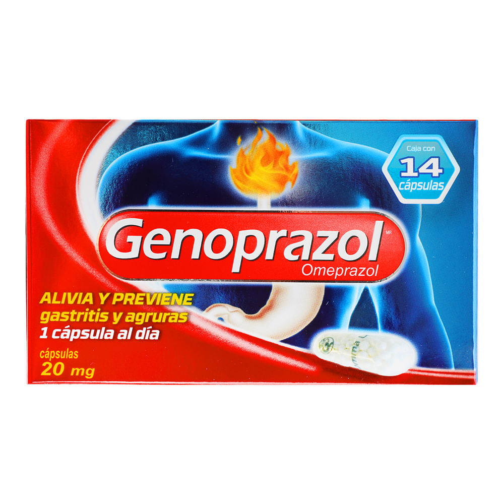 GENOPRAZOL 20 MG 14 CT: imagen 1
