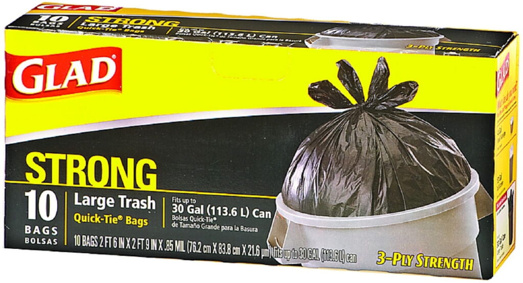 GLAD BAGS TRASH 30 GALN 10 CT
