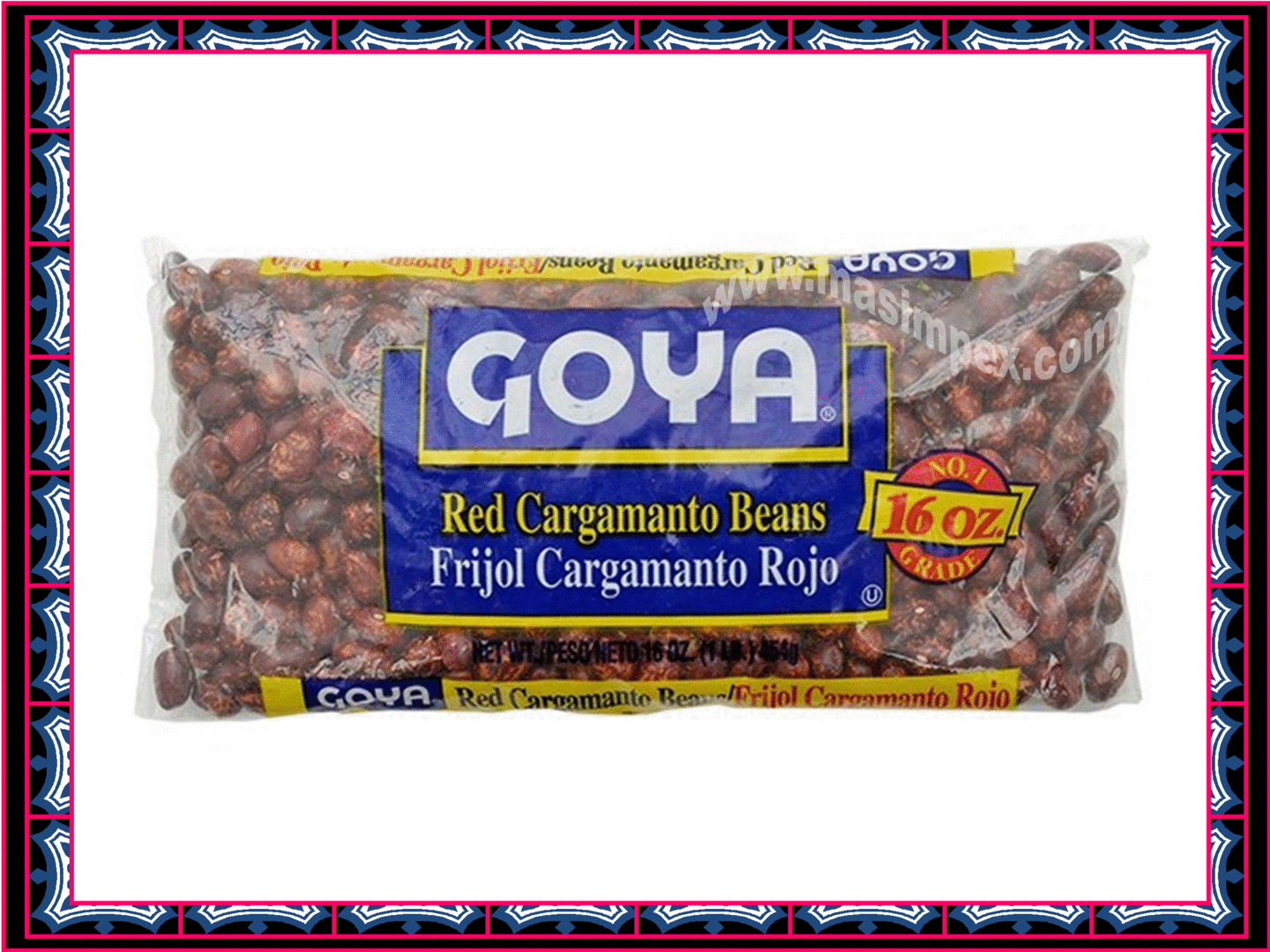 GOYA RED CARGAMANTO BEANS 1 LB: imagen 1