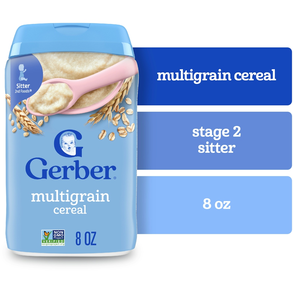 Gerber Multigrain Cereal 8 oz plastic: imagen 1
