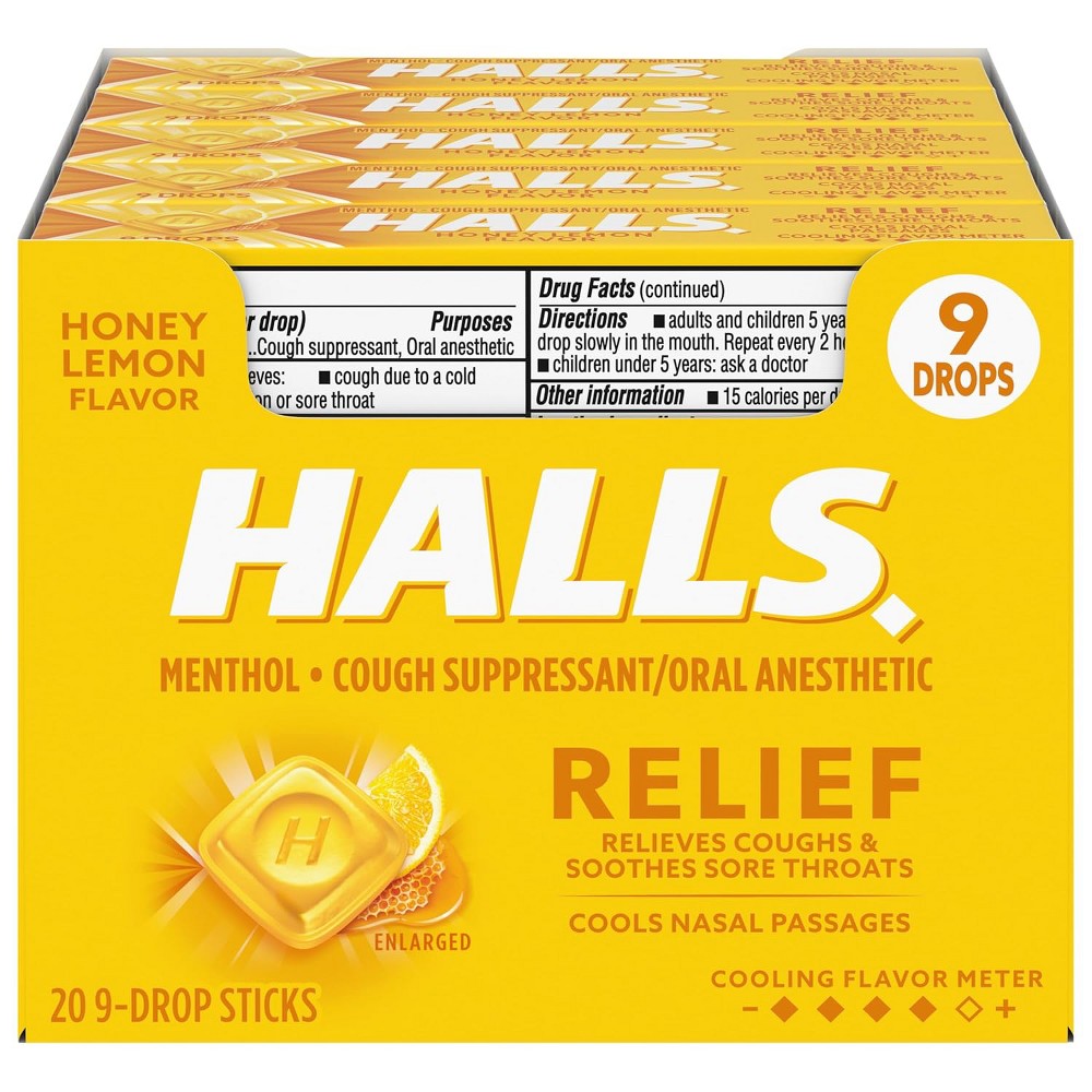 HALLS Miel c/limon 9ct.: imagen 1