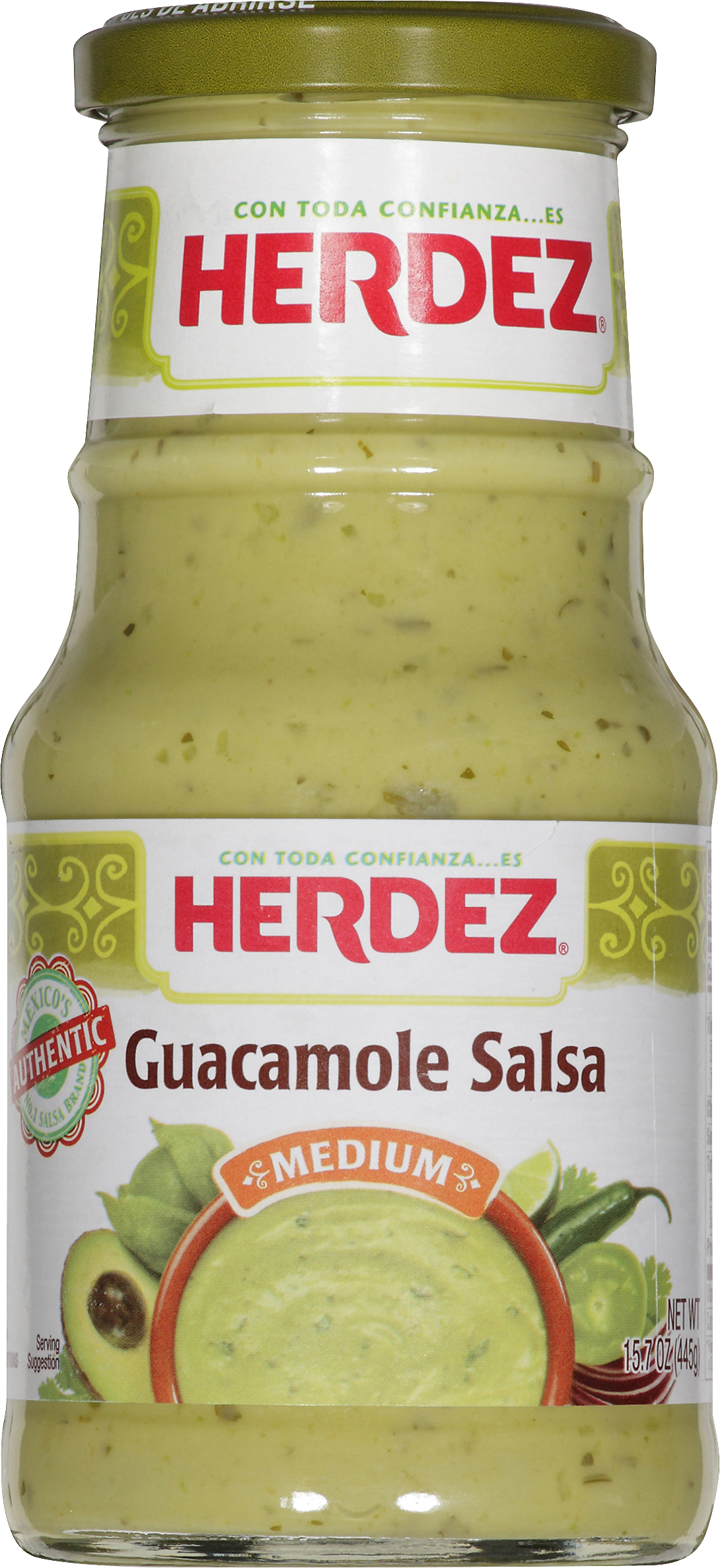 HERDEZ SALSA GUACAMOLE 12/15.7 OZ - HER1060: imagen 1