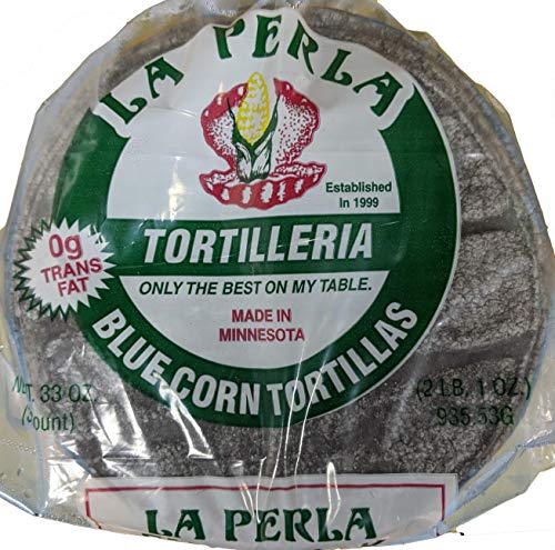 LA PERLA CORN BLUE TORTILLA 36 OZ