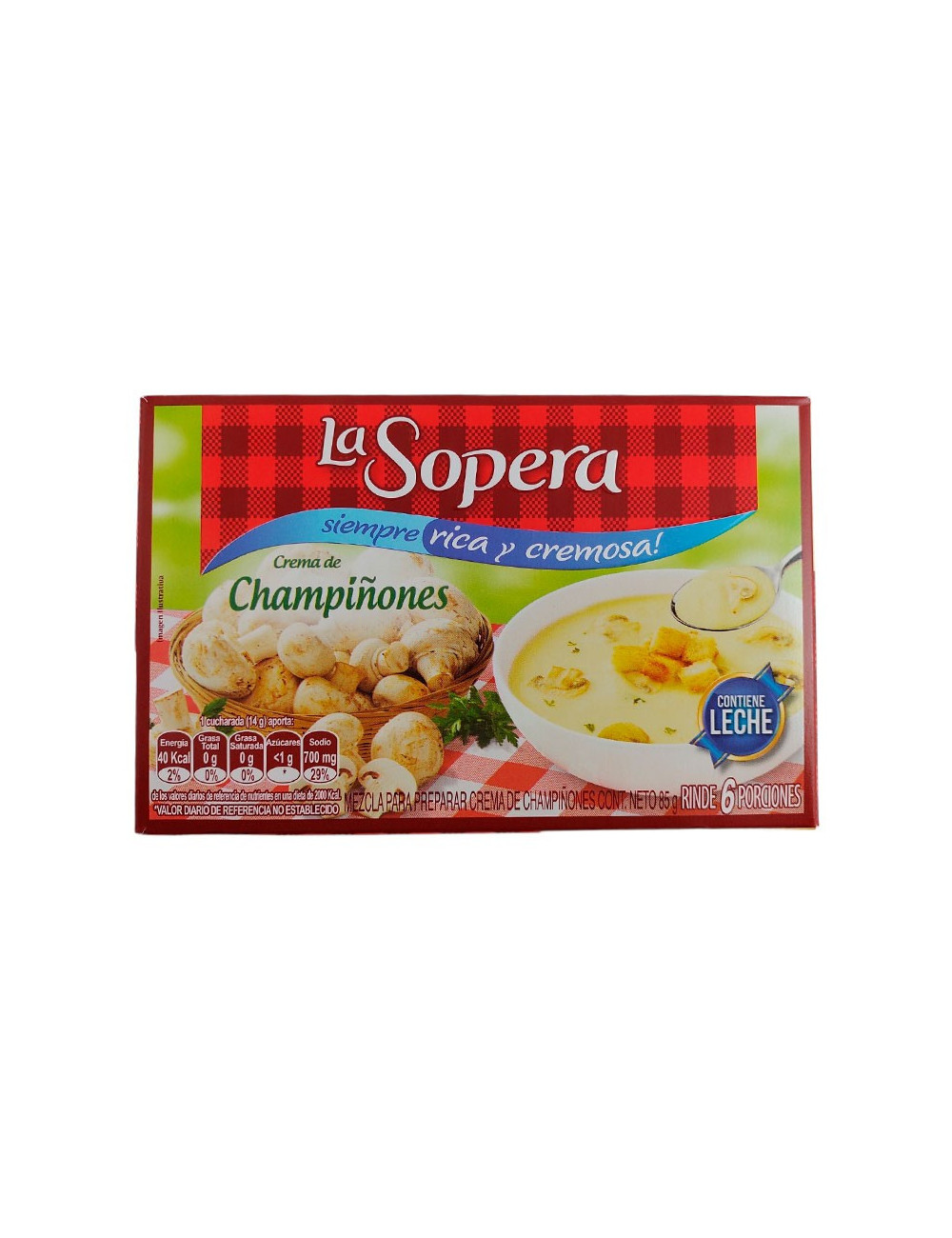 LA SOPERA CREMA CHAMPINONES 85 G: imagen 1