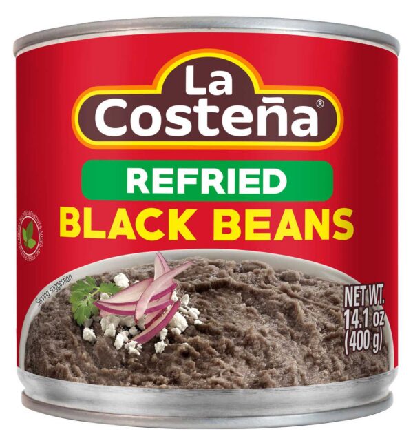LC REFRIED BLACK BEANS 14.1 oz