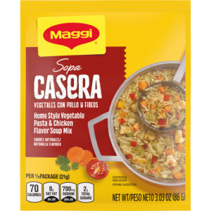 MAGGI SOPA CASERA VEGETALES POLLO Y FIDEO 21 GR