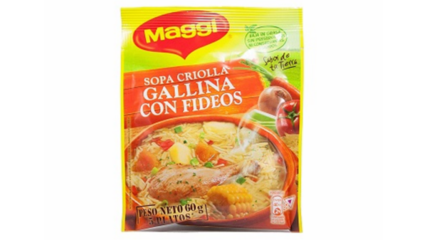 MAGGI SOPA CRIOLLA GALLINA FIDEOS OZ