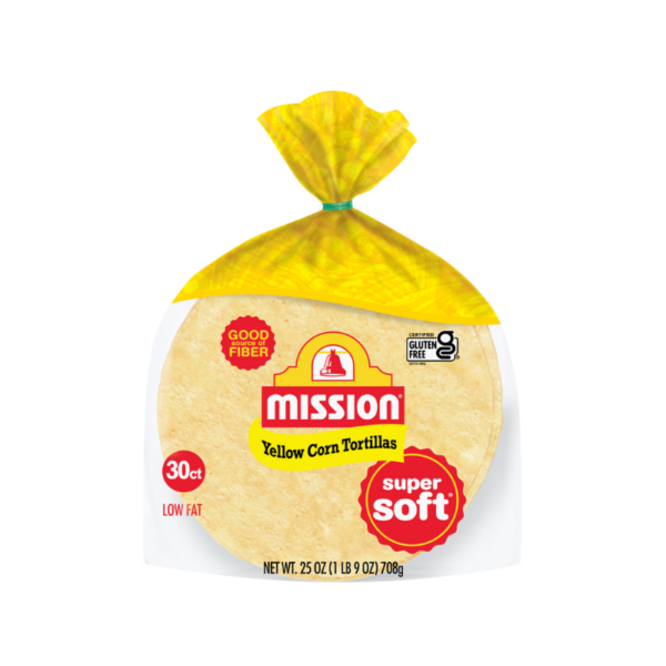 MISSION 5.5' YELLOW TORTILLA 30 CT - 32694