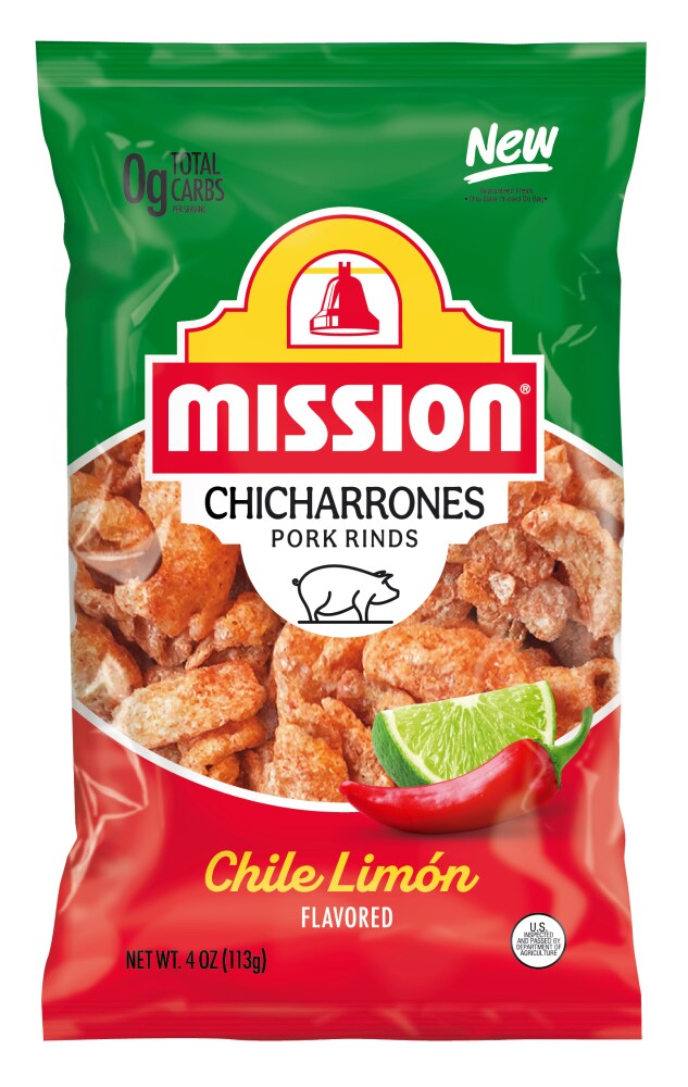 MISSION CHICHARRON PORK RINDS 4 OZ: imagen 1