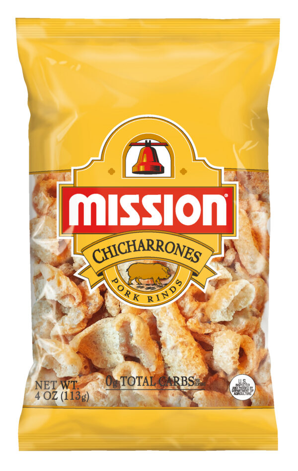 MISSION P ORK RINDS PICANTE 4 OZ
