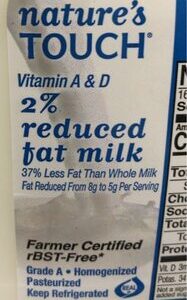 NATURE{S TOCUH 2 MILK 1 GALLON