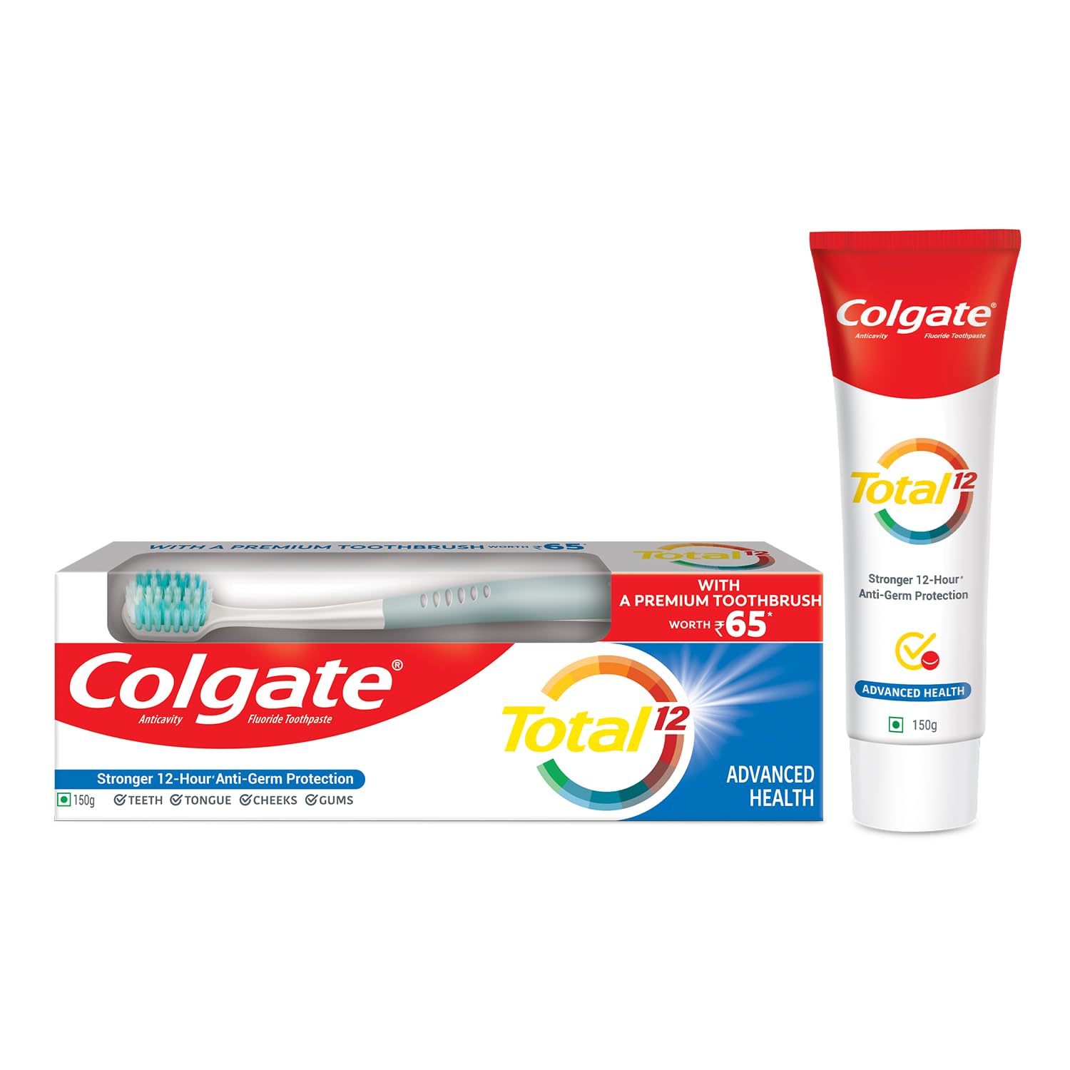 PASTA COLGATE TOTAL12 + CEPILLO OZ: imagen 1