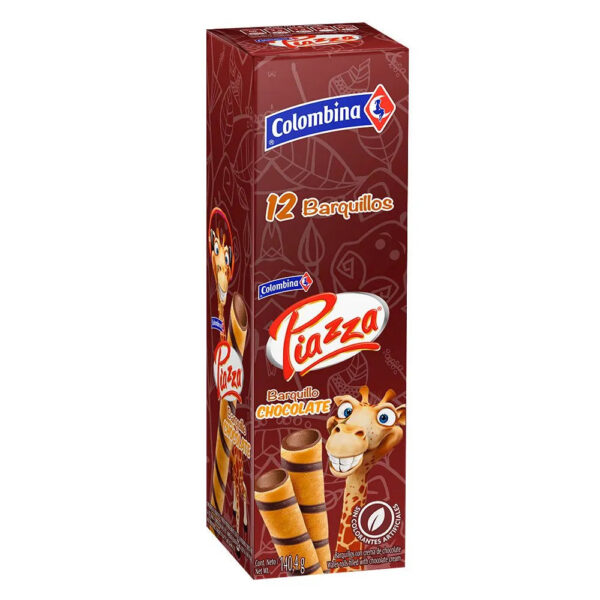 PIAZZA BARQUILLO CHOCO X 12 CT