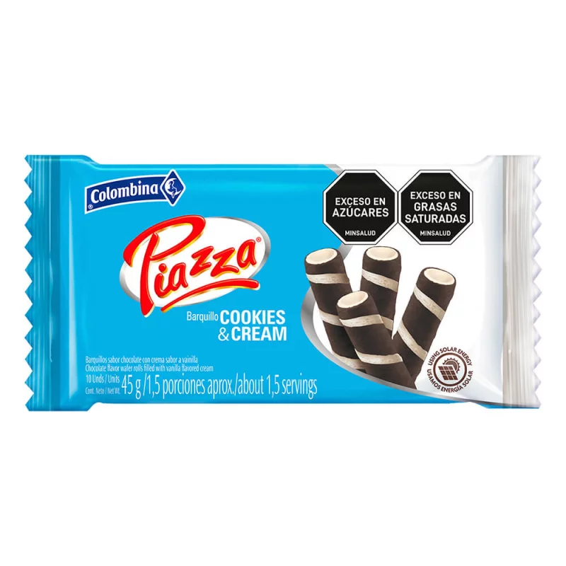 PIAZZA COOKIES AND CREAM 45 GR: imagen 1