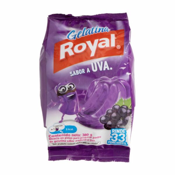ROYAL GELATINA SABOR UVA 12/17.6 OZ