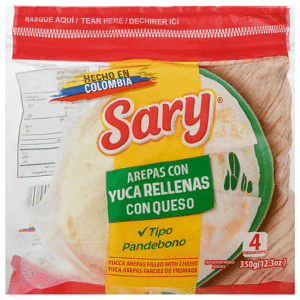 SARY AREPA YUCA QUESO 350 GR 12-4ct