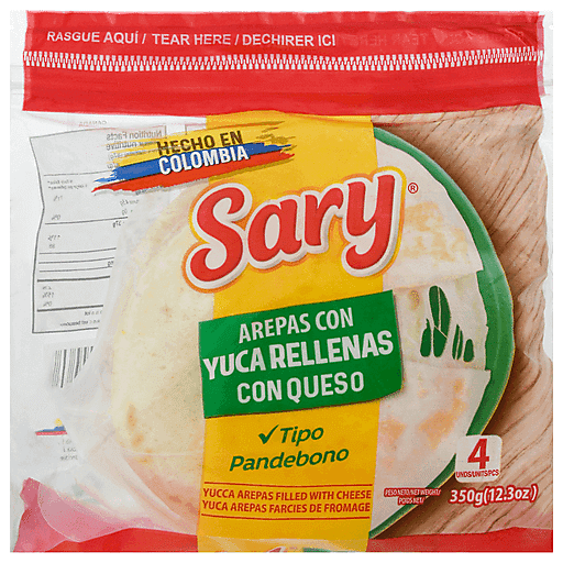 SARY AREPA YUCA QUESO 350 GR 12-4ct