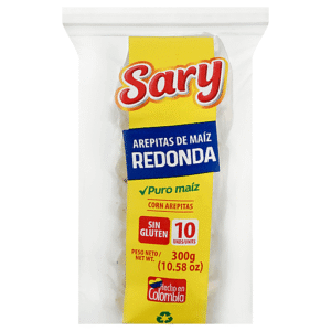 SARY AREPITA REDONDA 10.5 OZ/10 CT