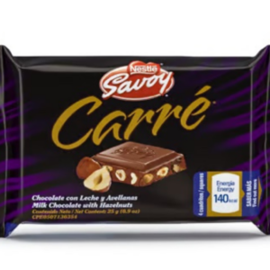 SAVOY CARRE LECHE-AVELLANA 25 GR
