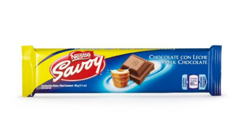 SAVOY CHOCOLATE CON LECHE 30 G