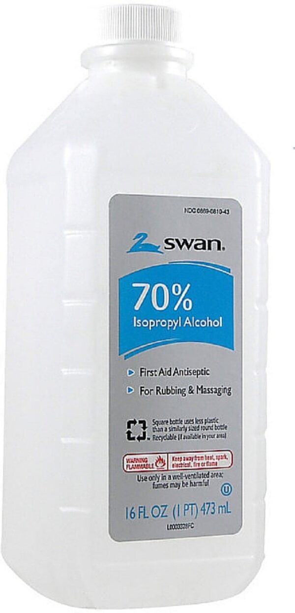 SWAN 70% ALCOHOL 16 oz