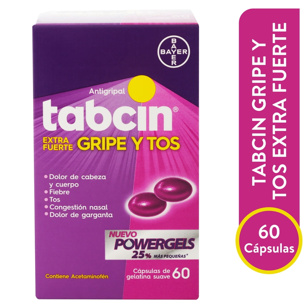 TABCIN ANTIGRIPAL GRIPA Y TOS 12 CT: imagen 1