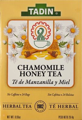 TADIN MANZANILLA/MIEL 25 CT