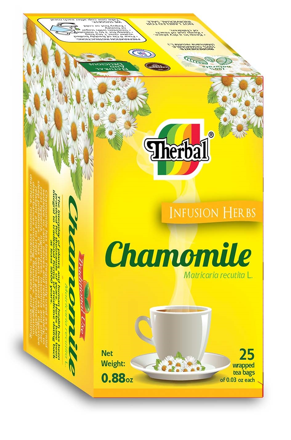 THERBAL MANZANILLA TEA 25 CT: imagen 1