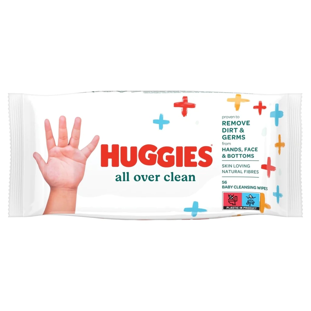 TOALLITAS HUGGIES ALL OVER CLEAN 56 CT: imagen 1